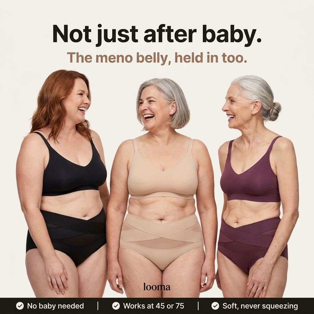 Not just after baby — the meno belly, held in too