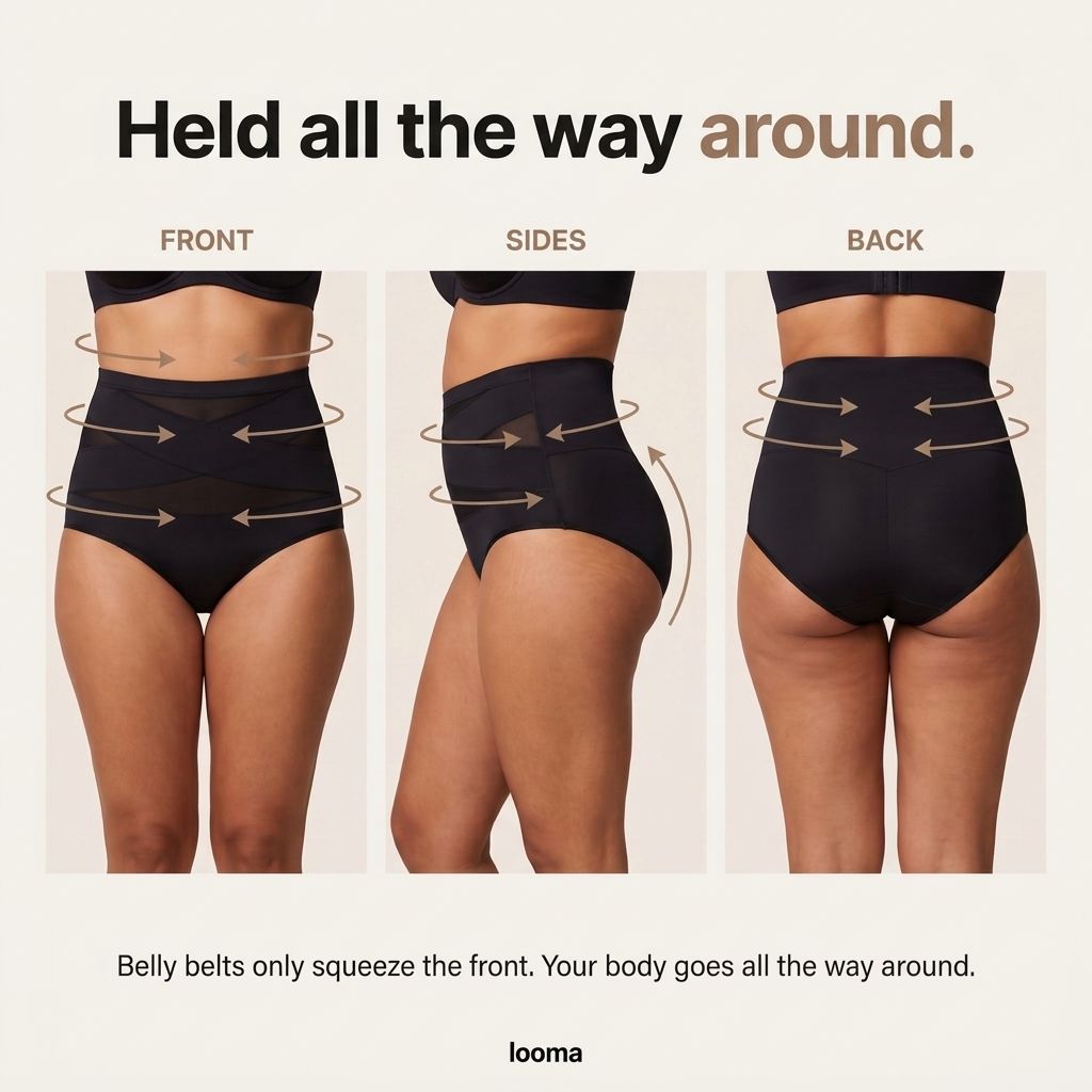 Held all the way around — front, sides and back