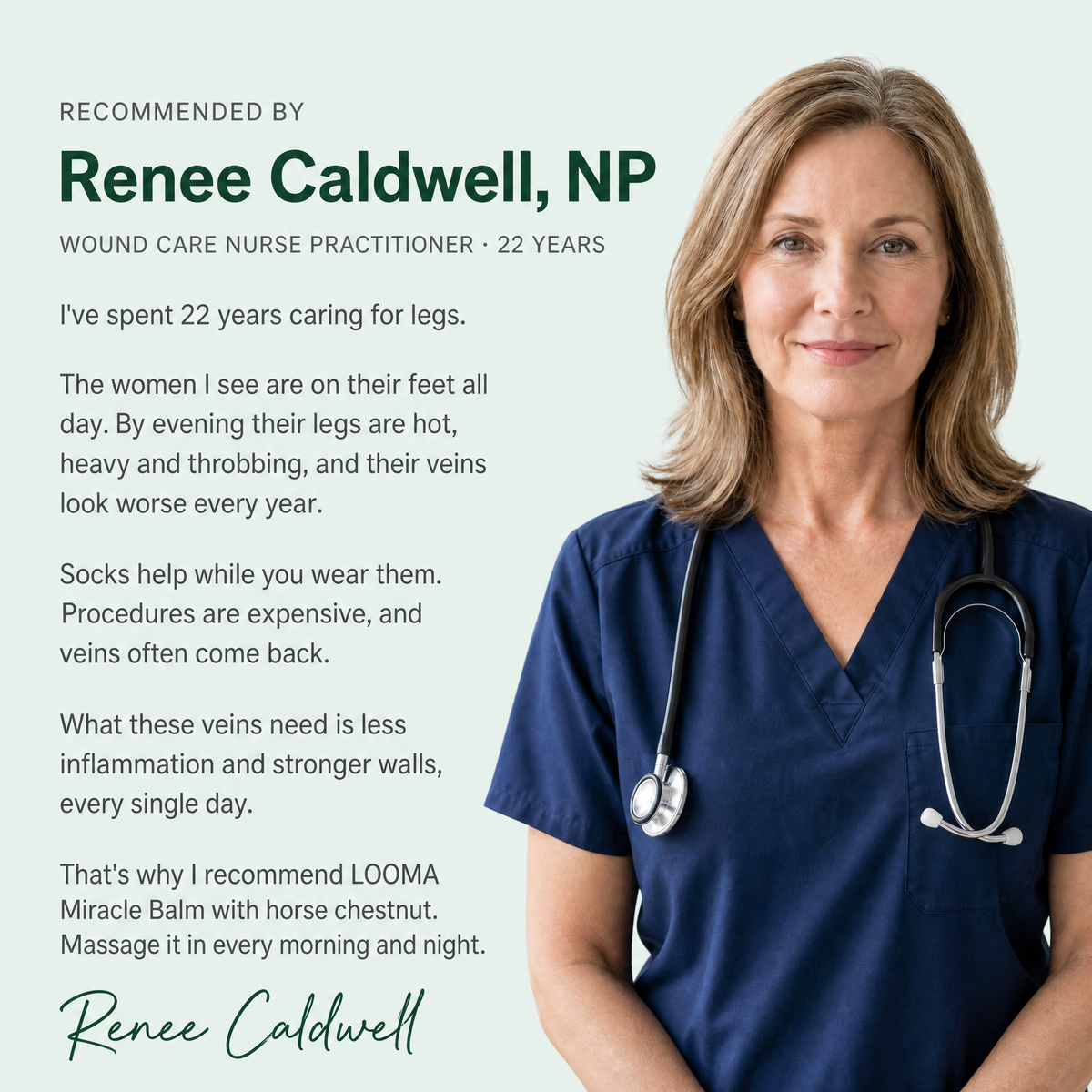 Recommended by Renee Caldwell, NP