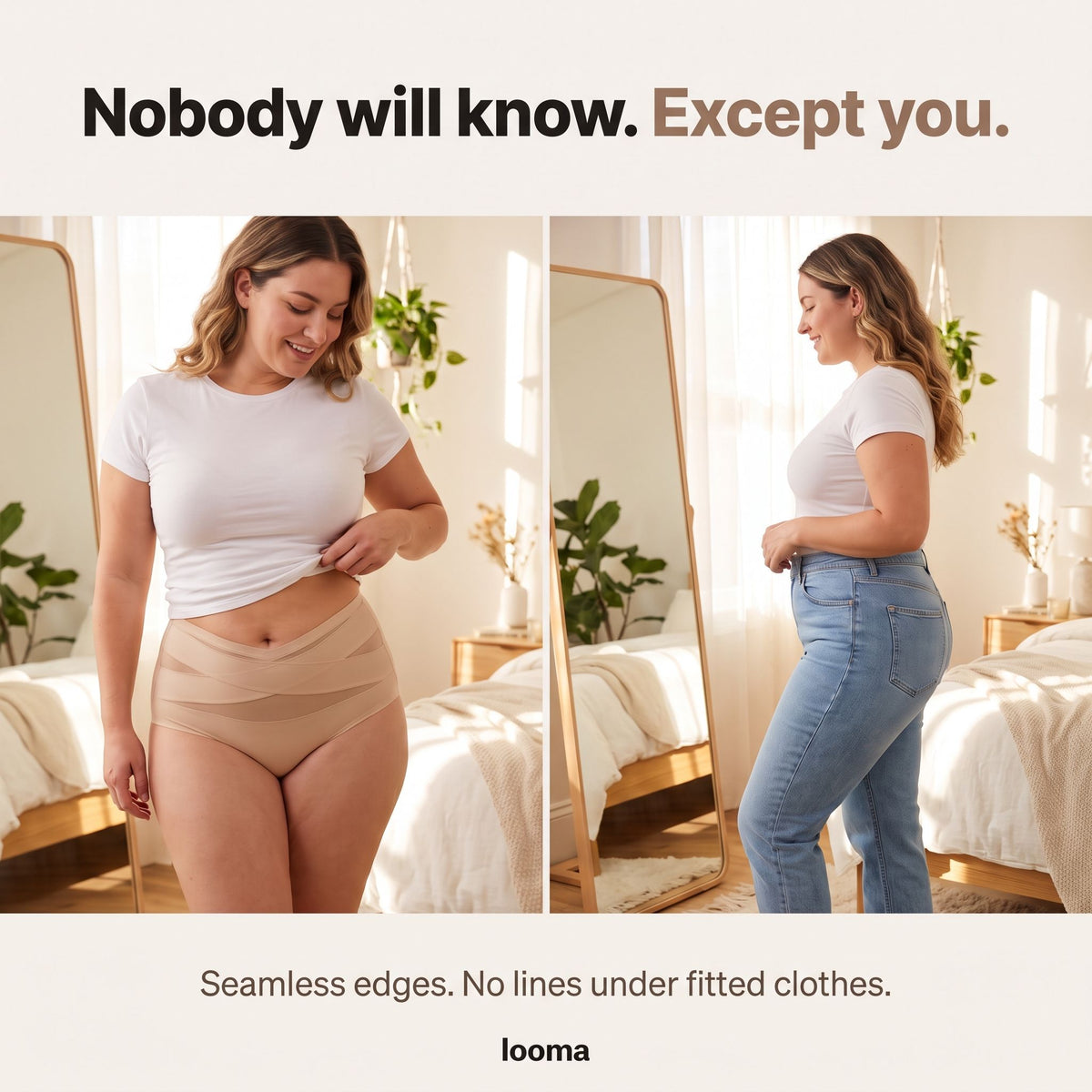 Nobody will know, except you — invisible under fitted clothes