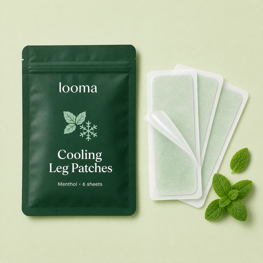LOOMA Cooling Leg Patches, menthol, 6 sheets