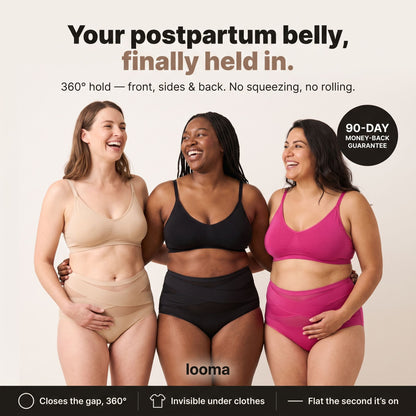Your postpartum belly, finally held in — Looma Postpartum Brief
