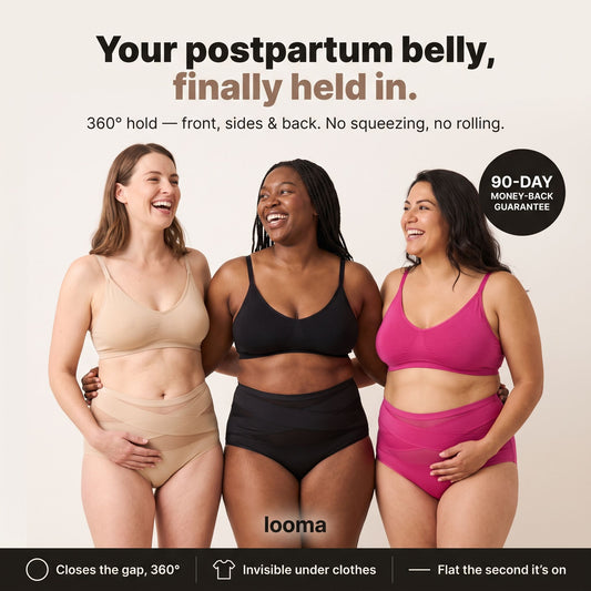 Your postpartum belly, finally held in — Looma Postpartum Brief