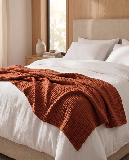 The Cloud Cotton Blanket — 100% Muslin Cotton