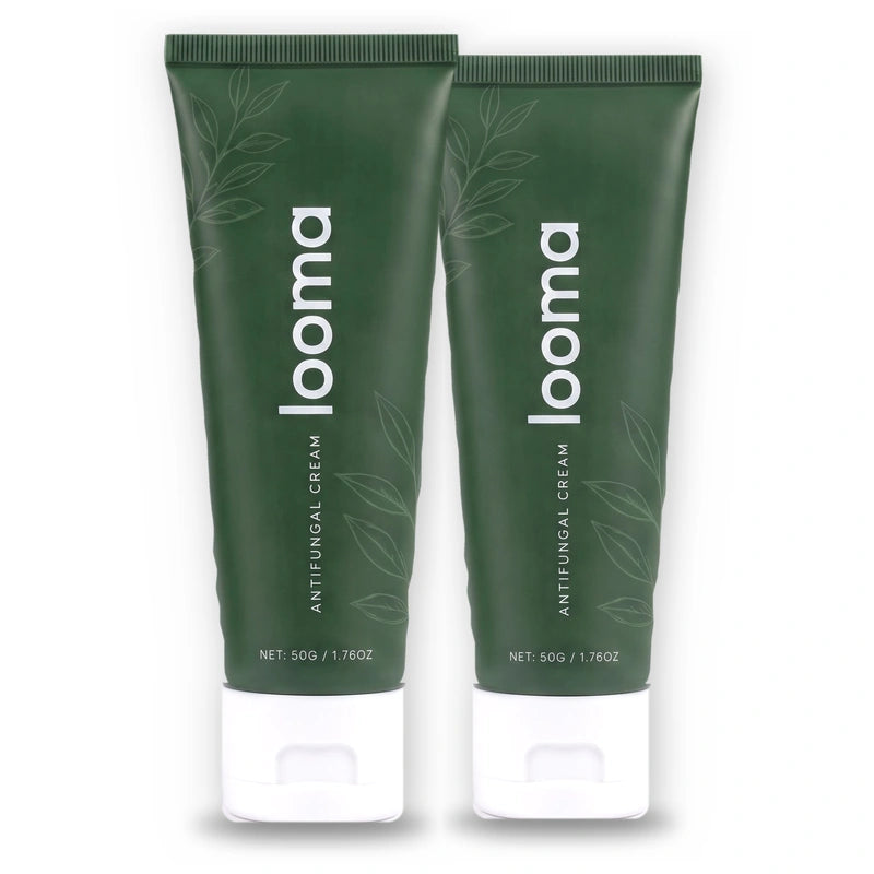 Two tubes of Looma antifungal cream