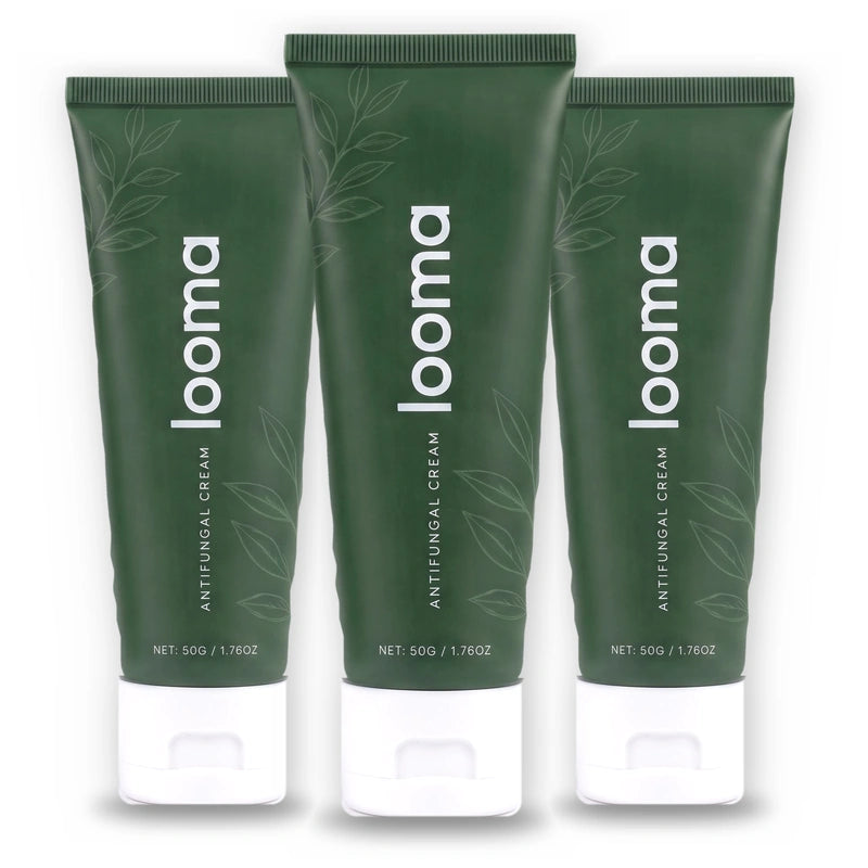 Three tubes of Looma antifungal cream