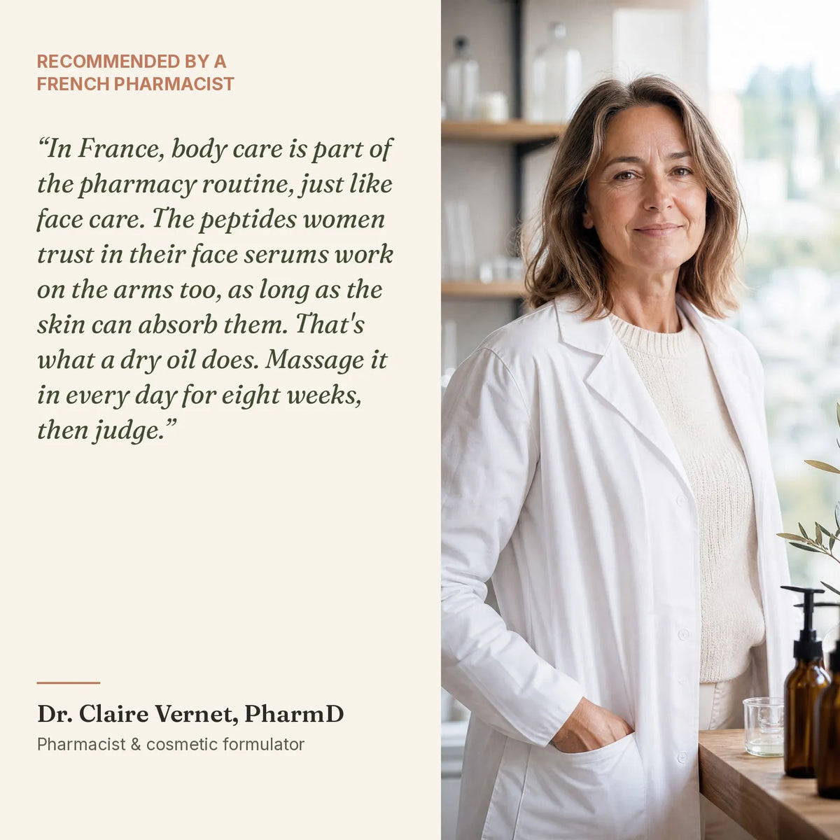 Recommended by Dr. Claire Vernet, PharmD
